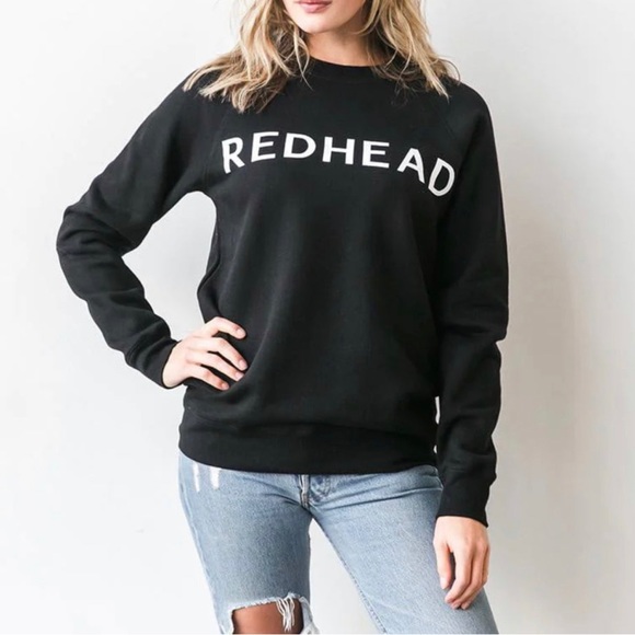 BRUNETTE THE LABEL “REDHEAD” Classic Crewneck - Picture 1 of 3